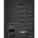 Syvio Knife Sets for Kitchen with Block and Utensil Holder 5