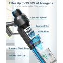 AiDot Syvio C10 6-in-1 250W 22Kpa Cordless Stick Vacuum with Free Standing 4