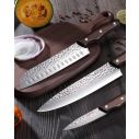 AiDot Syvio Kitchen Knife Set 3 PCS-8" Chef’s Knife &7" Santoku Knife&5" Paring Knife with Gift Box 4