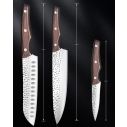 AiDot Syvio Kitchen Knife Set 3 PCS-8" Chef’s Knife &7" Santoku Knife&5" Paring Knife with Gift Box 7