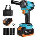 AiDot Gogonova 20V 1/2'' Cordless Impact Wrench with 5000 IN-LBS, High Torque 3100 IPM 1