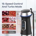 Ganiza 1000W Immersion Blender with 15-Speed Control and Turbo Mode 5