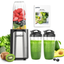 Ganiza Blender for Smoothies, 14Pcs Personal Blender for Shake and Smoothies for Kitchen with 3 Portable Blender Cups (1x24oz & 2X17oz), Single Serve Smoothie Maker, Nutritious Recipe Smoothie Blender 1