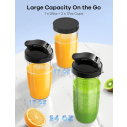 Ganiza Blender for Smoothies, 14Pcs Personal Blender for Shake and Smoothies for Kitchen with 3 Portable Blender Cups (1x24oz & 2X17oz), Single Serve Smoothie Maker, Nutritious Recipe Smoothie Blender 5