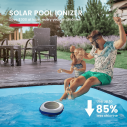 ENHULK Solar Pool Ionizer, Floating Water Cleaner and Purifier - Cleans Pools Up to 45,000 Gallons, Ideal for Above Ground, In-Ground Pools, Spas, and Hot Tubs(Blue) 3