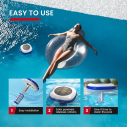ENHULK Solar Pool Ionizer, Floating Water Cleaner and Purifier - Cleans Pools Up to 45,000 Gallons, Ideal for Above Ground, In-Ground Pools, Spas, and Hot Tubs(Blue) 6
