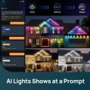 Linkind HP5 Permanent Outdoor Lights, Smart AI RGBTW Lights 100ft , 85 Scenes Modes for Daily Holiday Decorations 2