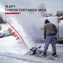 12in. Cordless Electric Snow Shovel, 20V Power with 4Ah Battery Included, Battery Snow Blower with Directional Plate & Adjustable Front Handle 10