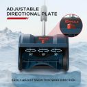 12in. Cordless Electric Snow Shovel, 20V Power with 4Ah Battery Included, Battery Snow Blower with Directional Plate & Adjustable Front Handle 4