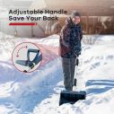 12in. Cordless Electric Snow Shovel, 20V Power with 4Ah Battery Included, Battery Snow Blower with Directional Plate & Adjustable Front Handle 13