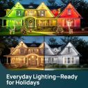 Linkind HP5 Permanent Outdoor Lights, Smart AI RGBTW Lights 100ft , 85 Scenes Modes for Daily Holiday Decorations 6