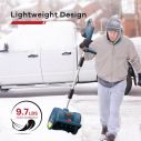 12in. Cordless Electric Snow Shovel, 20V Power with 4Ah Battery Included, Battery Snow Blower with Directional Plate & Adjustable Front Handle 14