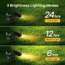 Linkind StarRay Solar Spotlight Auto On/Off 16 LEDs RGBW Outdoor Solar Landscape Lighting  7