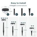 Linkind Solar Pathway Light SP3 for Patio Walkway Yard Driveway Backyard Decor 11