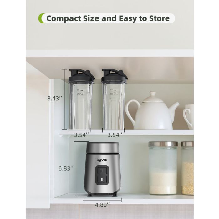 AiDot Syvio 600W Powerful Smoothie Blender with 2-Speed Control 7