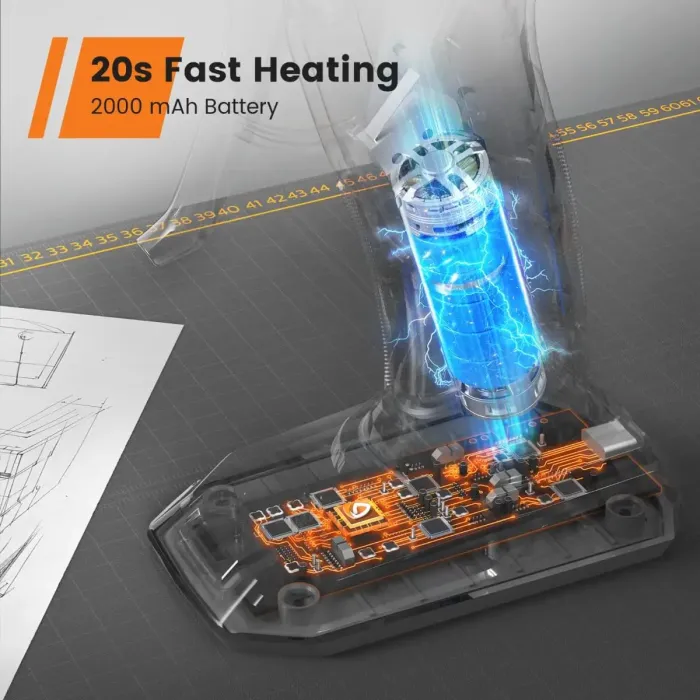 タッチーgogo AiDot GoGonova 20s Fast Preheating Anti-drip Cordless Glue Gun