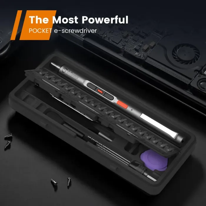 Voogoo Mini Cordless Electric Screwdriver Set - USB Rechargeable With Bits, 3N.m Torque