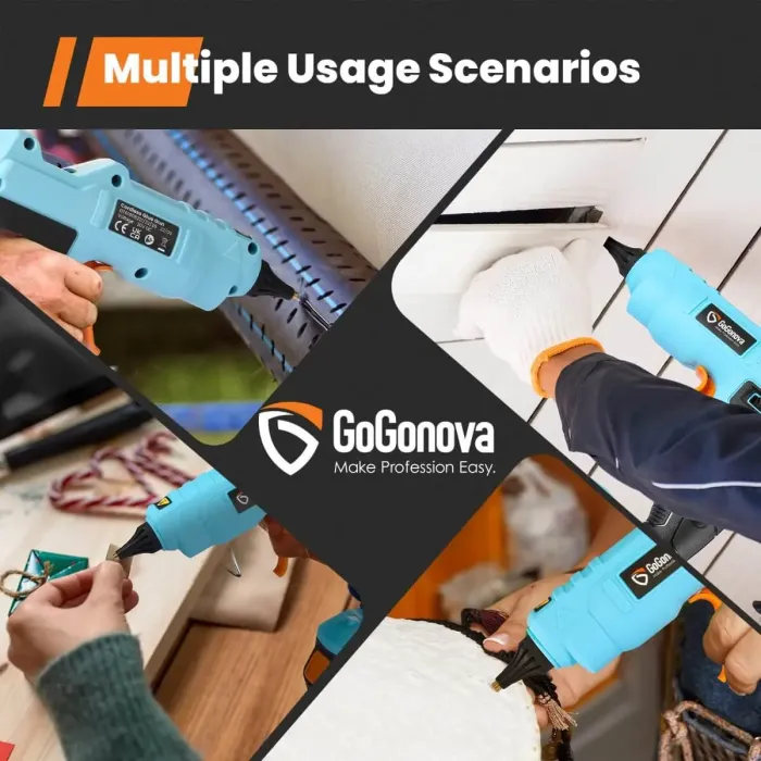 COCO GLクリヤー AiDot GoGonova Cordless Anti-Drip Glue Gun with 15s Fast Heating