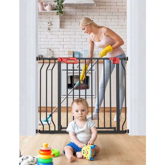 AiDot Syvio 29" to 39" with Auto-Close Baby Gate for Stairs and Door Ways 7