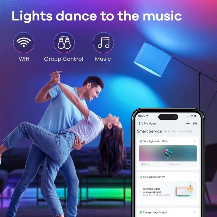 Linkind Matter Smart RGB Light Bulb A21 1600lm 5