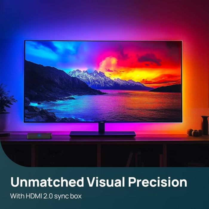 Linkind ET6 AI LumiSync Smart TV Backlights with HDMI 2.0 Sync Box 3