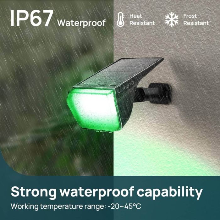 Linkind 60 LEDs Auto On/Off Solar Spot Lights Outdoor Solar Lights with Waterproof IP67 3