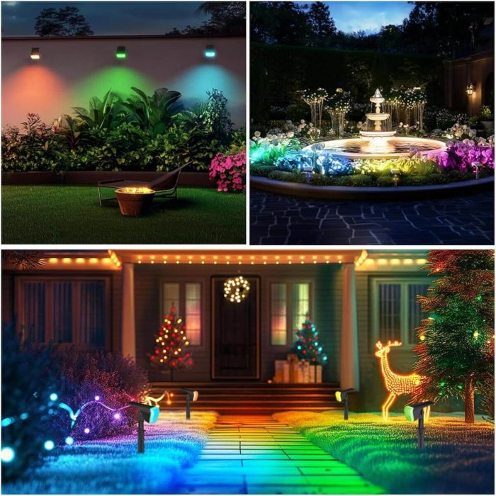 Linkind 60 LEDs Auto On/Off Solar Spot Lights Outdoor Solar Lights with Waterproof IP67 4