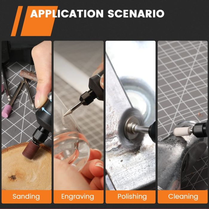 AiDot GoGonova 3-Speeds 18000 RPM Mini Power Rotary Tool 5