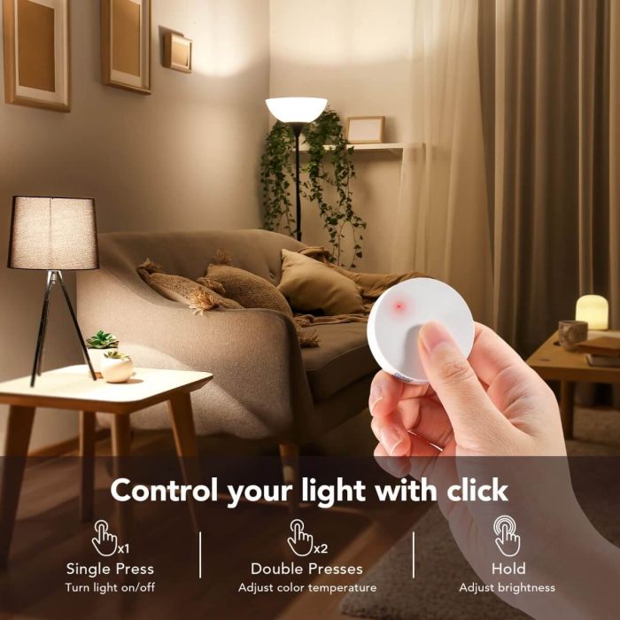 OREiN Mini Switch Remote Button Control 【Exclusive Smart Lights】 3