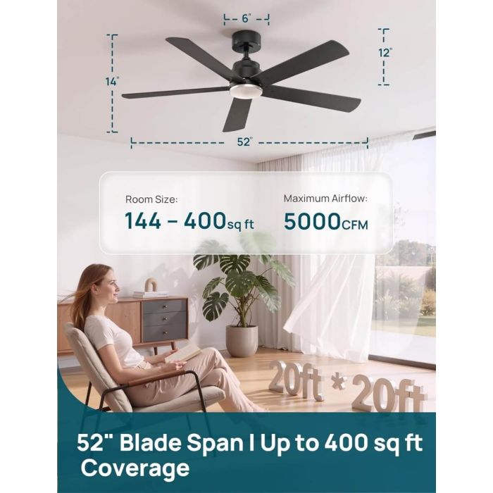 Linkind Matter 52" Smart Ceiling Fan 3