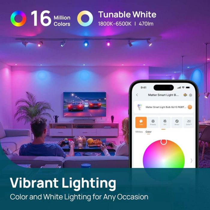 Linkind Matter Smart Light Bulb GU10  7