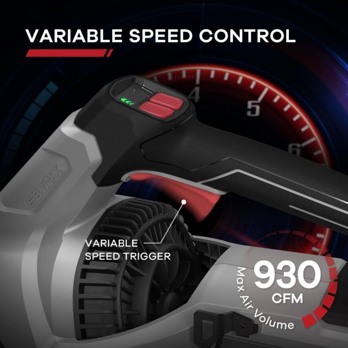 ENHULK 58V Leaf Blower with 5.0Ah Battery & Charger 6