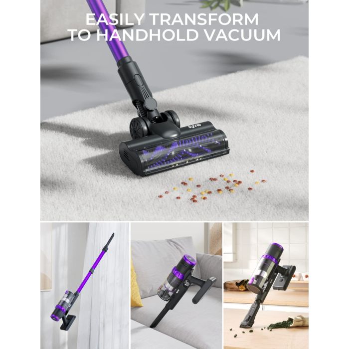 AiDot Syvio Cordless Vacuum Cleaner with 33Kpa 400W Powerful Brushless Motor 7