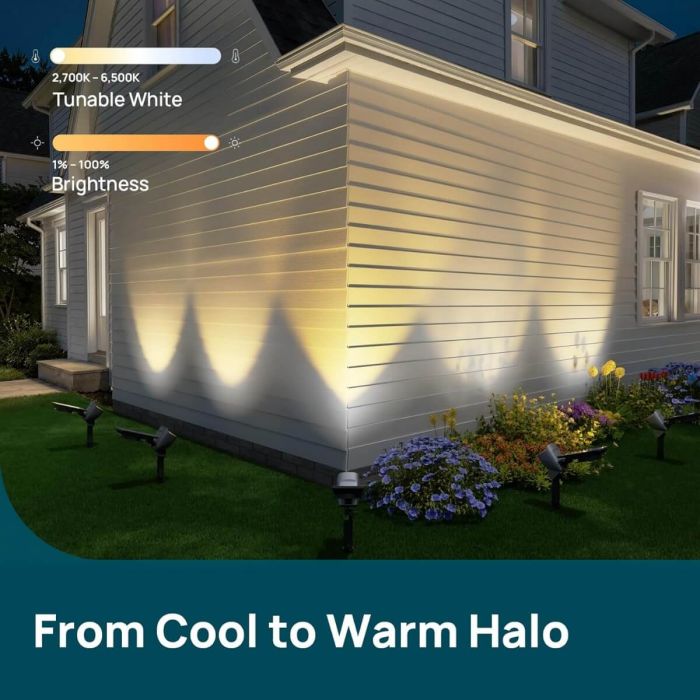 Linkind Smart Solar Spotlight SL6C with Dual-Ring Lighting 4