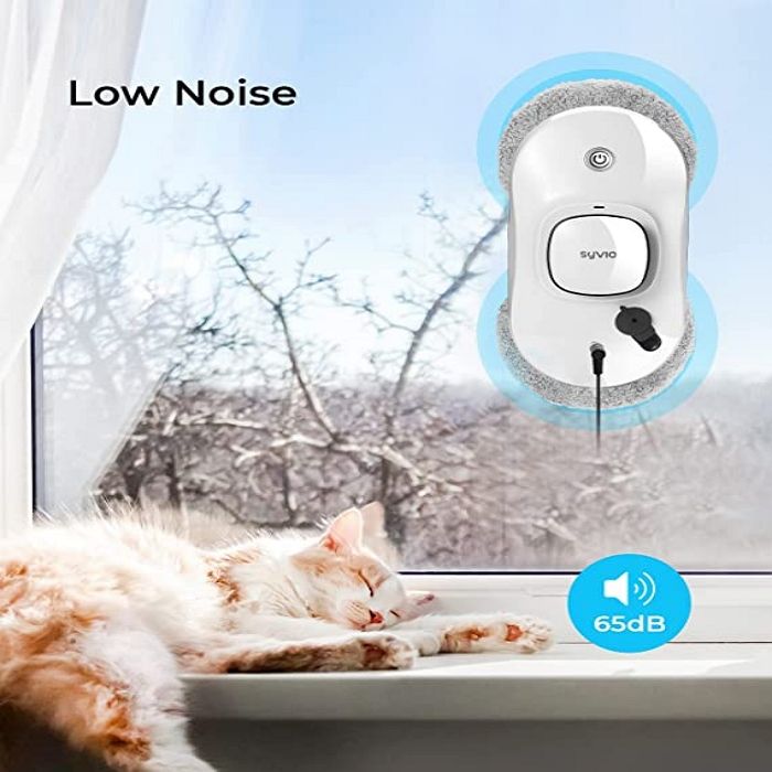 AiDot Syvio Window Cleaner Robot with Auto Spray, Remote Control, Smart Frame Detection 6