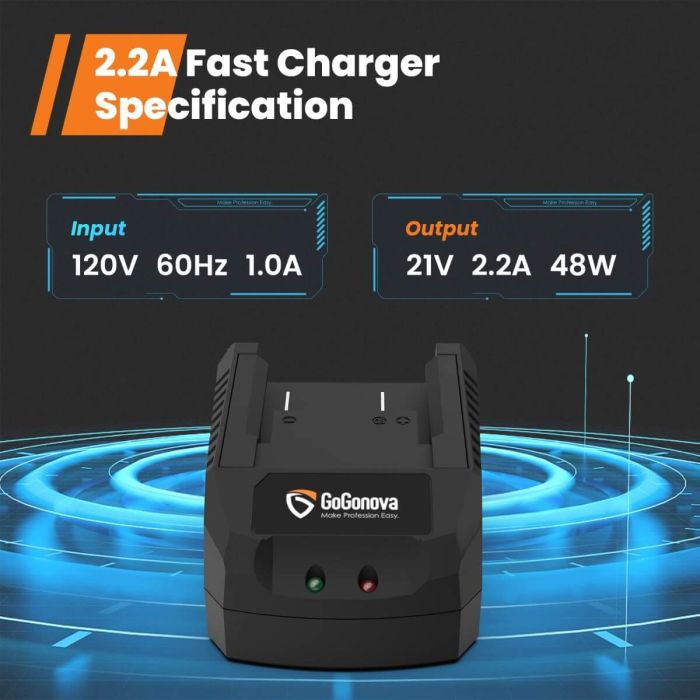 AiDot GoGonova 20V Lithium Battery Charger 4