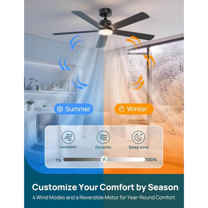 Linkind Matter 52" Smart Ceiling Fan 5