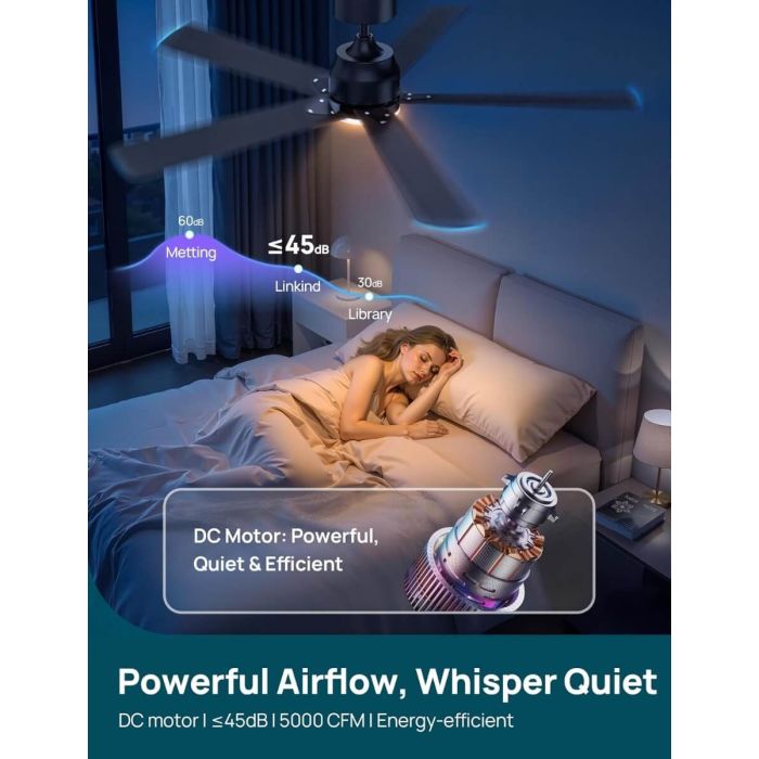 Linkind Matter 52" Smart Ceiling Fan 6