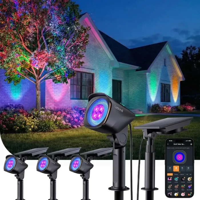 Linkind Smart Solar Lights Outdoor Waterproof SL6C- 4 Pack