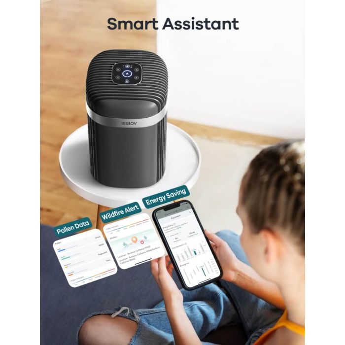 WELOV P100 Pro Smart Air Purifiers for Home with 23dB Quiet 6