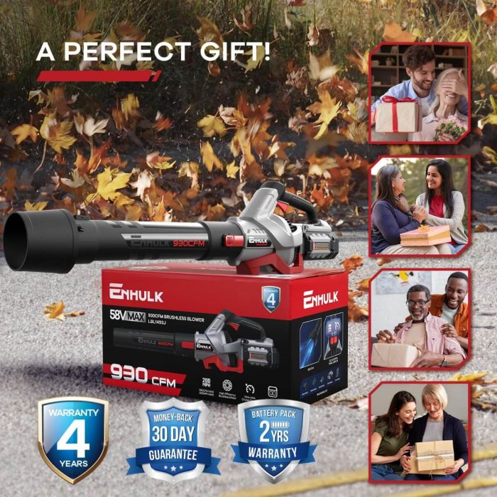 ENHULK 58V Leaf Blower with 5.0Ah Battery & Charger 9