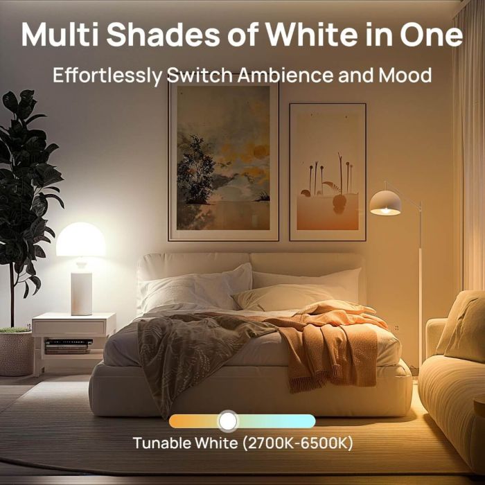 Linkind Smart Soft White to Daylight Tunable (2700K-6500K) Light Bulbs Work with Alexa & Google Home 7