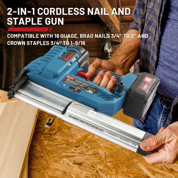AiDot ENHULK 20V 4.0Ah Battery Powered Nailer Gun  4