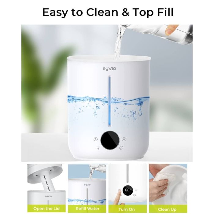 AiDot Syvio Air Humidifier for Baby/Bedroom/Plants with Auto Shut-off 5