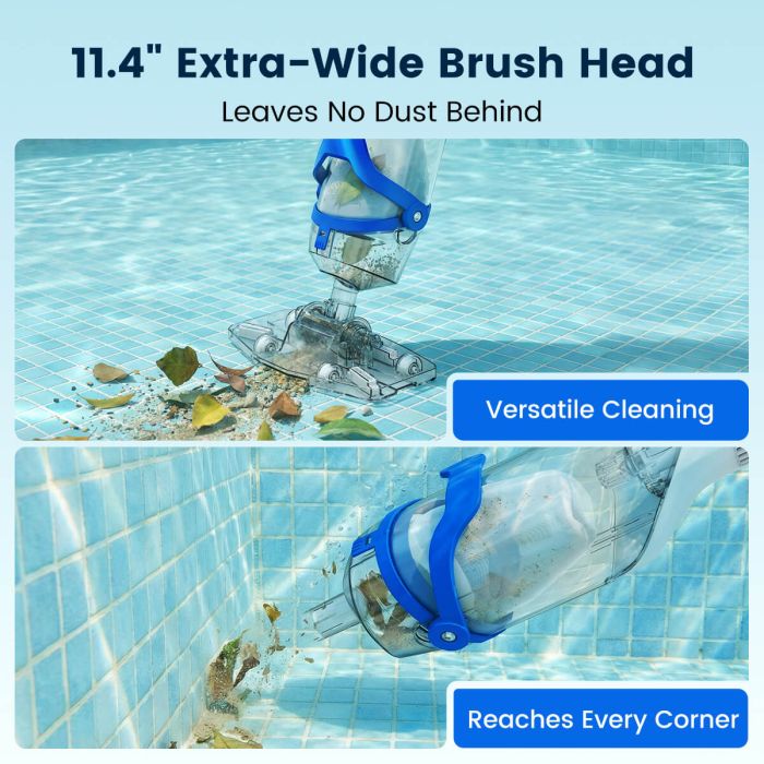 ENHULK Pool Vacuum T403 with Telescopic Pole for Deep Cleaning 3