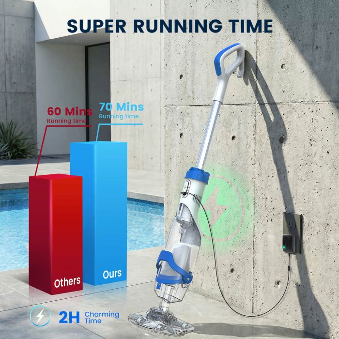 ENHULK Pool Vacuum T403 with Telescopic Pole for Deep Cleaning 4