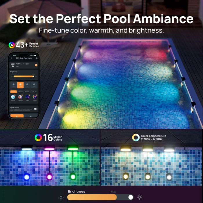 Linkind SO5 Smart Solar Pool Lights 5