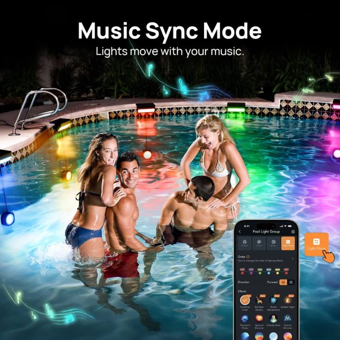Linkind SO5 Smart Solar Pool Lights 6