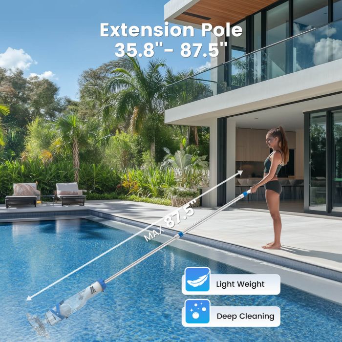 ENHULK Pool Vacuum T403 with Telescopic Pole for Deep Cleaning 6