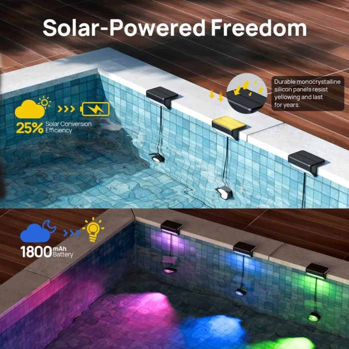 Linkind SO5 Smart Solar Pool Lights 7